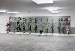photo of garage bike storage